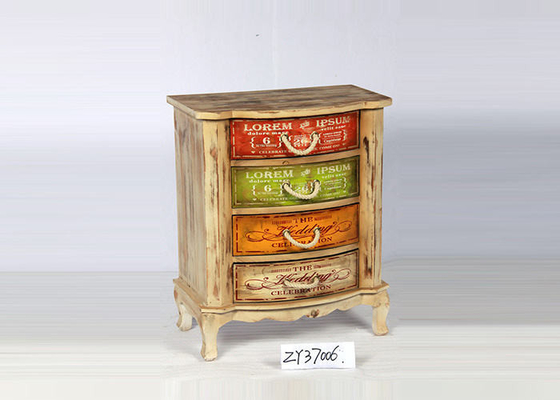Elegant Europe Style Retro Solid Wood Living Room Cabinets