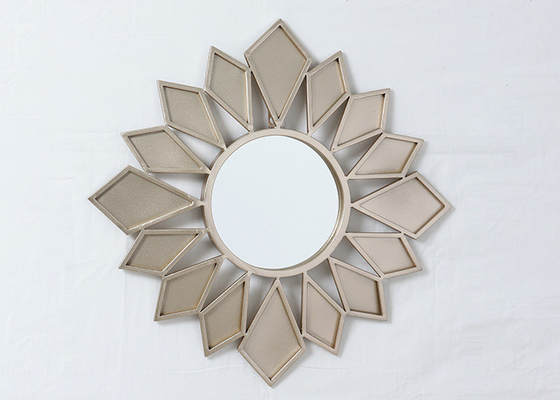 Living Room Rose Gold Wrought Iron Mirror Wall Decor